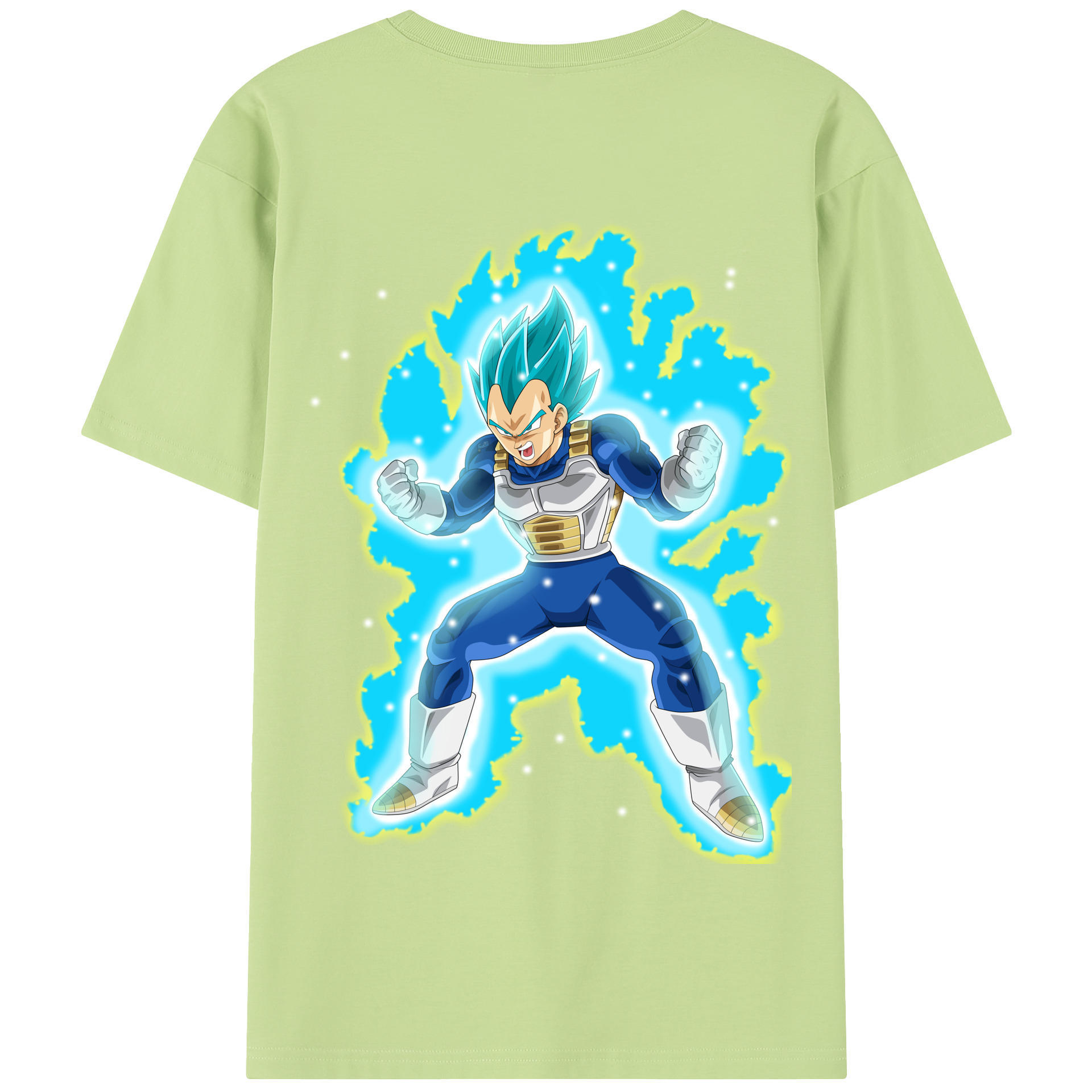 （画像用） ドラゴンボール ベジータ四世（Bejīta Yonsei）DRAGON BALL Vegeta IV 綿100％半袖Tシャツ（背面プリント）